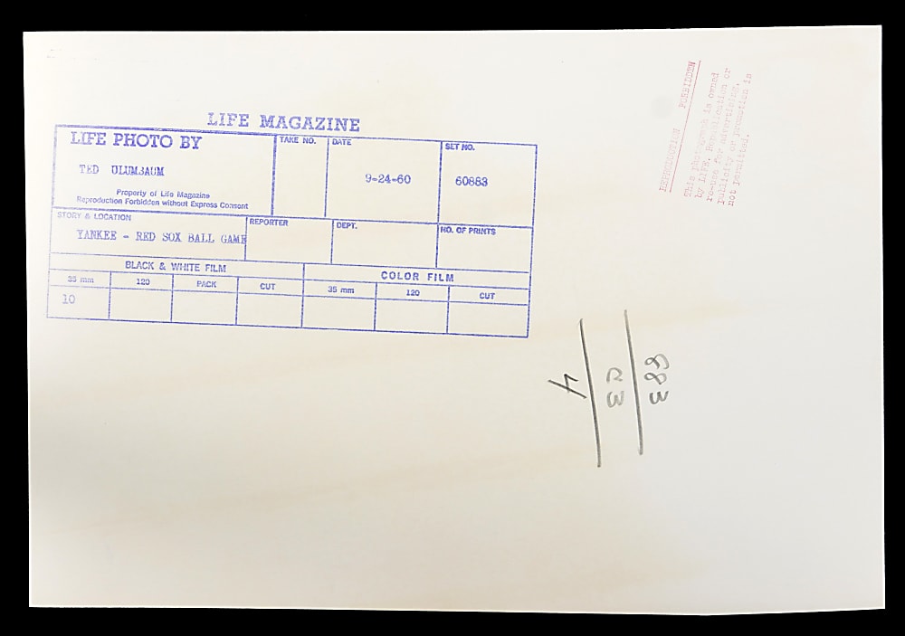 1960 Mickey Mantle & Elston Howard Original Ted Polumbaum LIFE Magazine Type I 9x13 1/8 Photograph - PSA/DNA LOA