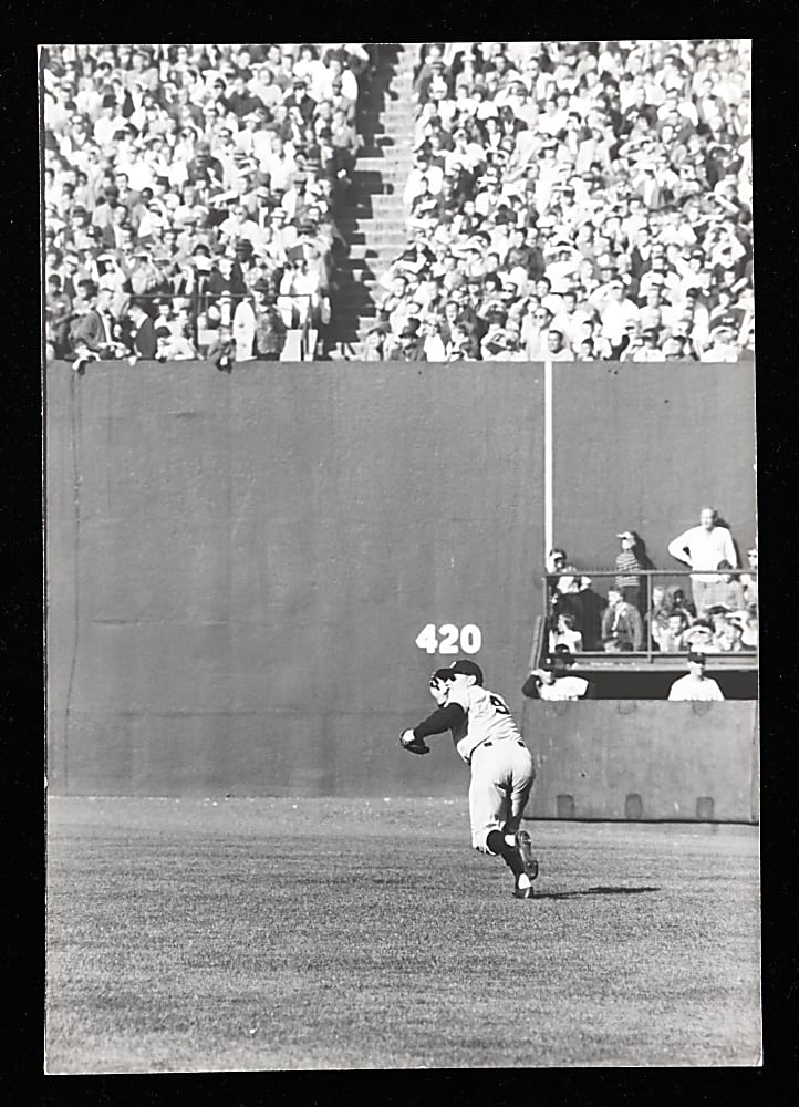 1960 Roger Maris Tracking Fly Ball Original Ted Polumbaum LIFE Magazine Type I 9 1/4 x13 3/8 Photograph - PSA/DNA LOA
