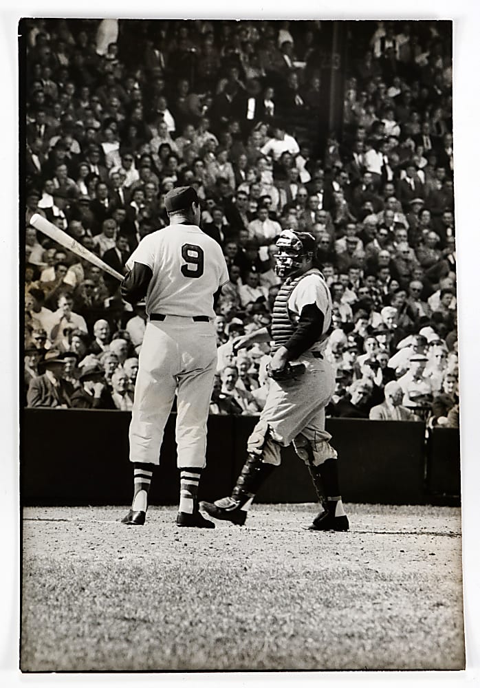 1960 Ted Williams & Yogi Berra Original Ted Polumbaum LIFE Magazine Type I 9 1/8 x13 1/2 Photograph - PSA/DNA LOA