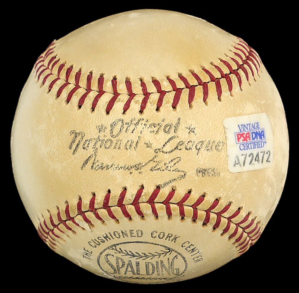 1960's Casey Stengel Single-Signed Giles ONL Baseball with Full PSA LOA
