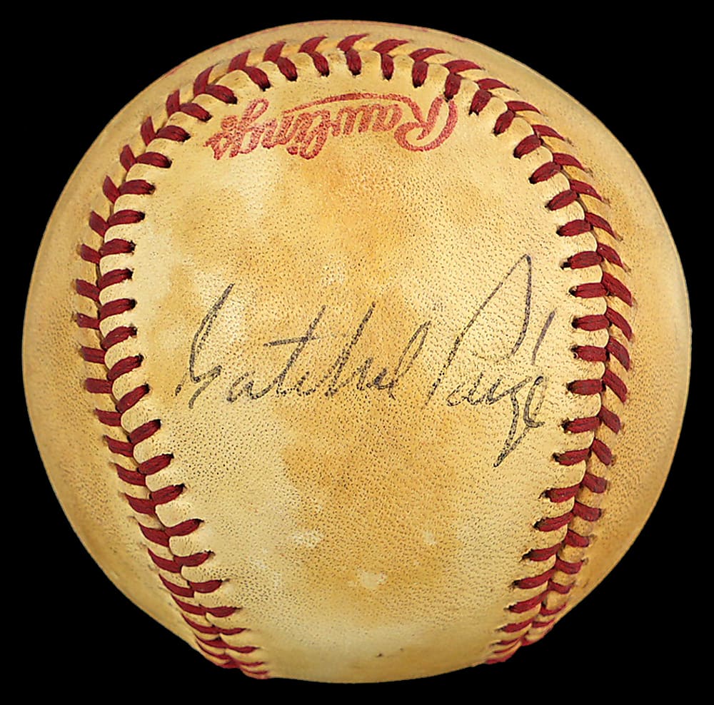 1978 Satchel Paige Single-Signed Official World Series Baseball - Full JSA LOA