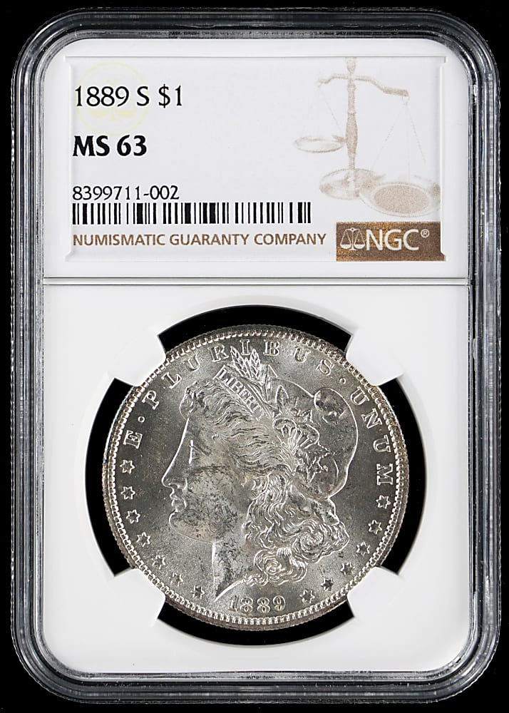 1889-S Morgan San Francisco Silver Dollar - NGC MS63