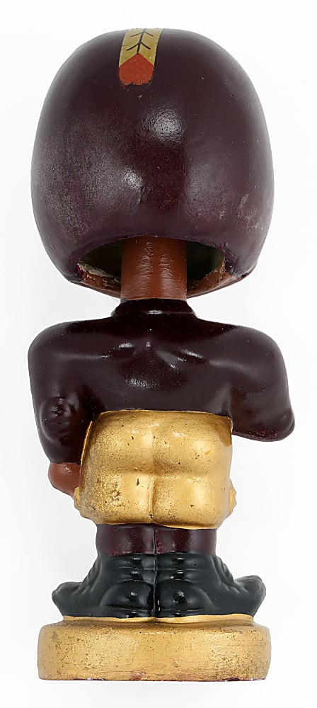 1962-1964 Washington Redskins Black Face Toes-Up Bobblehead Doll - Extremely Rare!