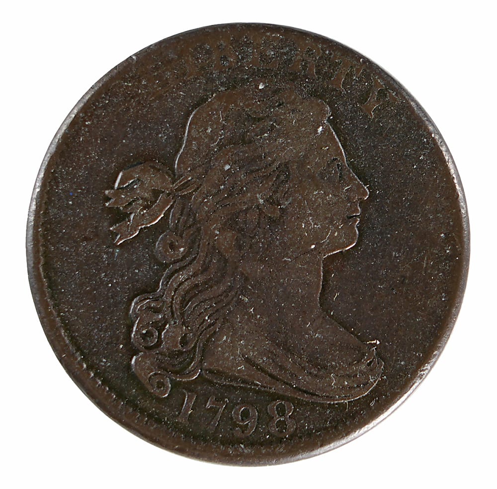 1798 Draped Bust 2nd Hair Variety Large Cent