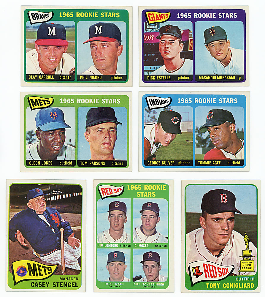 1965 Topps Hall of Fame & Star Collection (22) with #160 Roberto Clemente