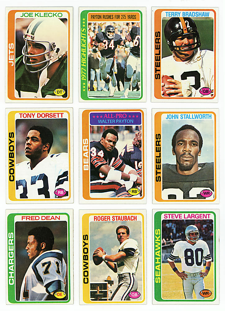 1978 Topps Football Complete Set (528) - Sharp!