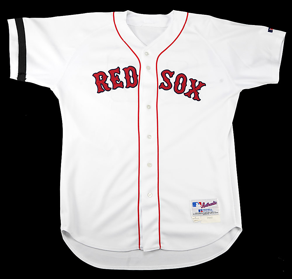 2002 Mike Cubbage Boston Red Sox Game-Used Jersey with #9 Ted Williams Memorial Number & Band