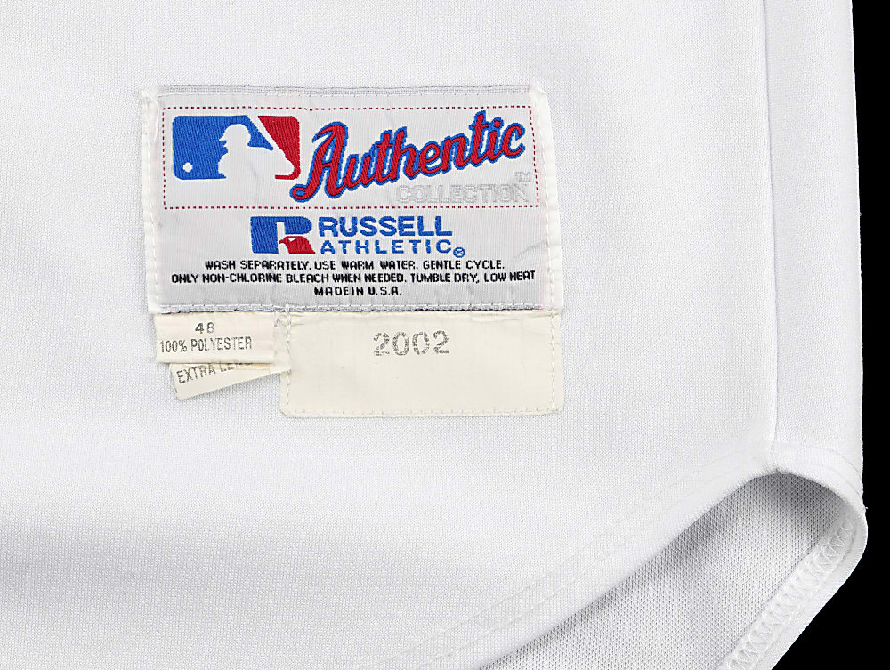 2002 Mike Cubbage Boston Red Sox Game-Used Jersey with #9 Ted Williams Memorial Number & Band