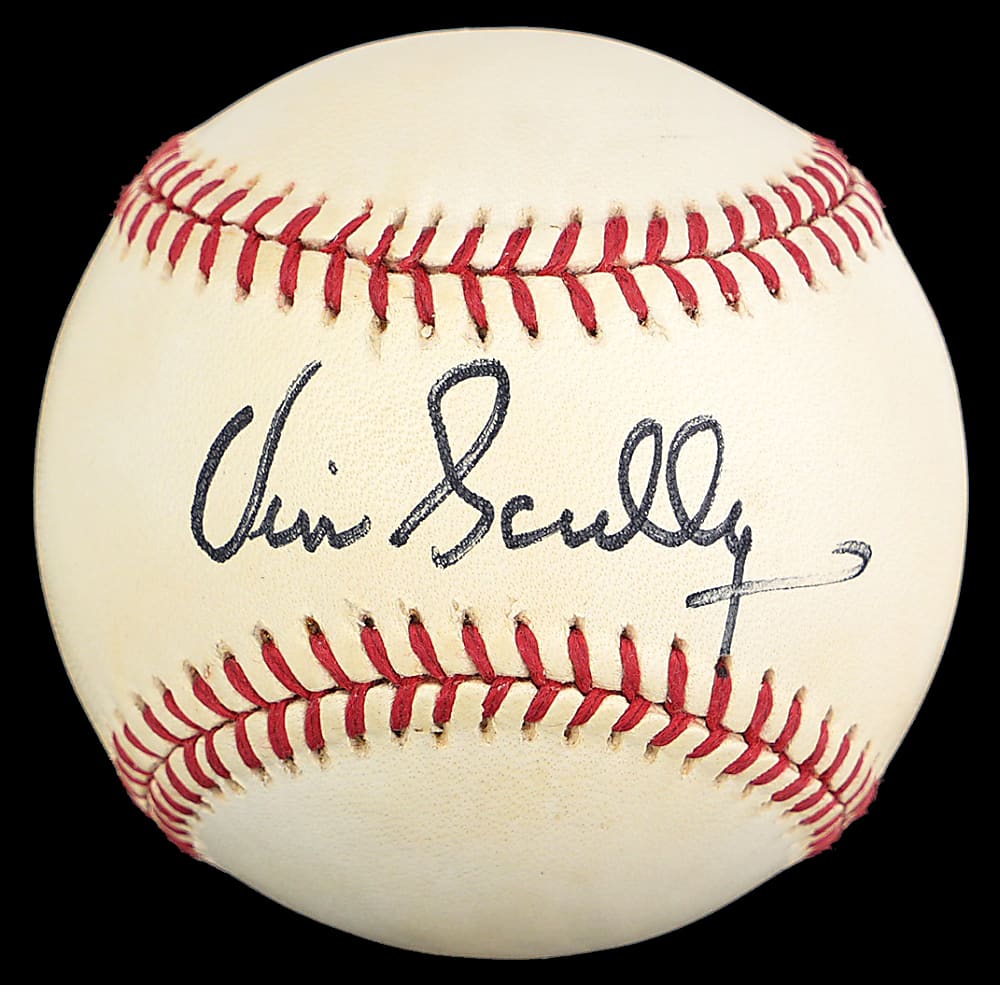 Vin Scully Boldly Signed ONL/White Baseball - Full JSA LOA