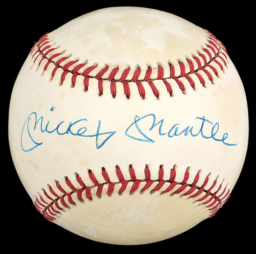 Mickey Mantle Single-Signed Baseball - Full JSA LOA