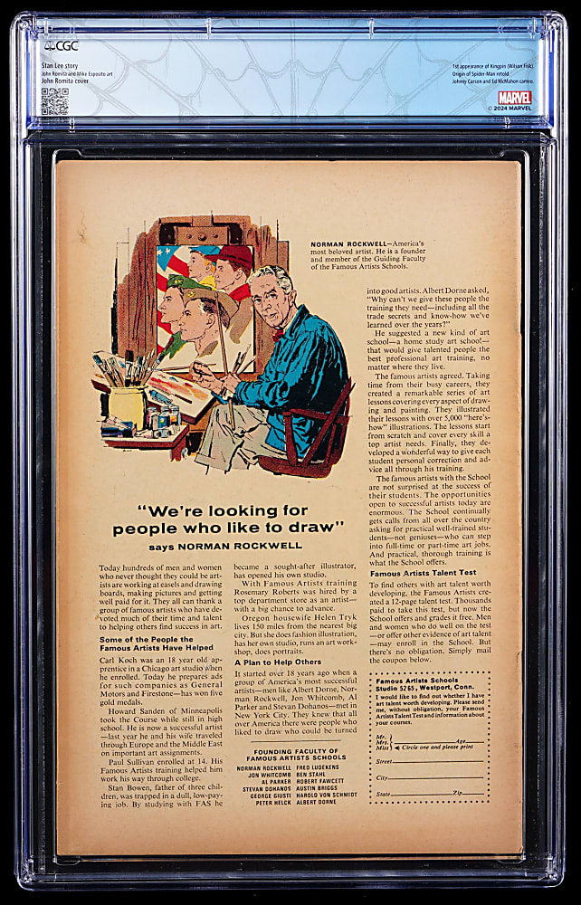 1967 Marvel Amazing Spider-Man #50 First Appearance of Kingpin - CGC 6.0