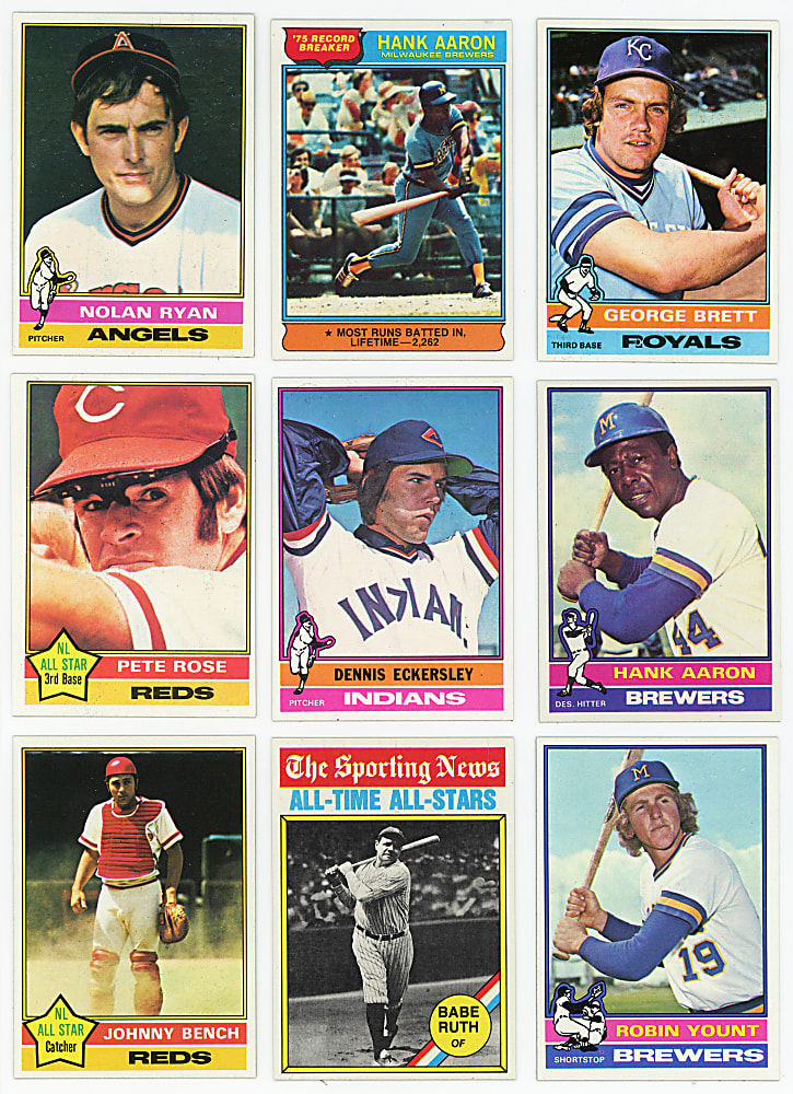 1976 Topps Complete Set (660) Plus Traded Set (44) - Clean!