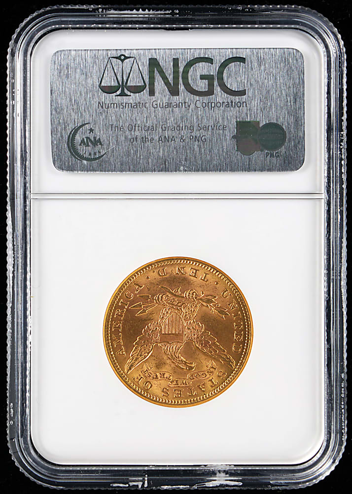 1897 $10 Liberty Head Gold Eagle Coin - NGC MS62
