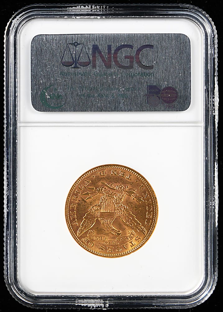 1894 $10 Liberty Head Gold Eagle Coin - NGC MS62