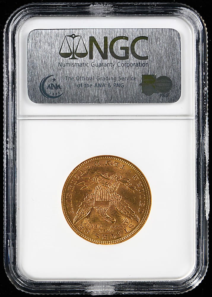 1894 $10 Liberty Head Gold Eagle Coin - NGC MS62