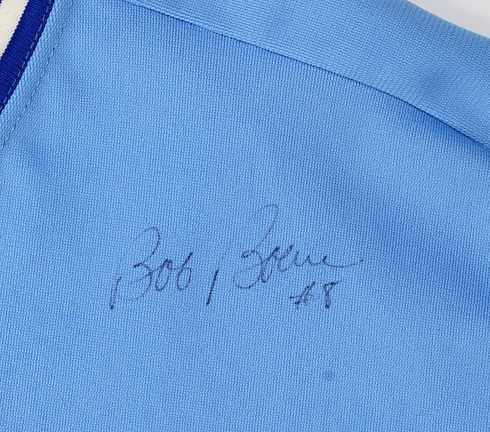 1989 Bob Boone Kansas City Royals Signed Game Used Road Jersey with Phil Wood LOA