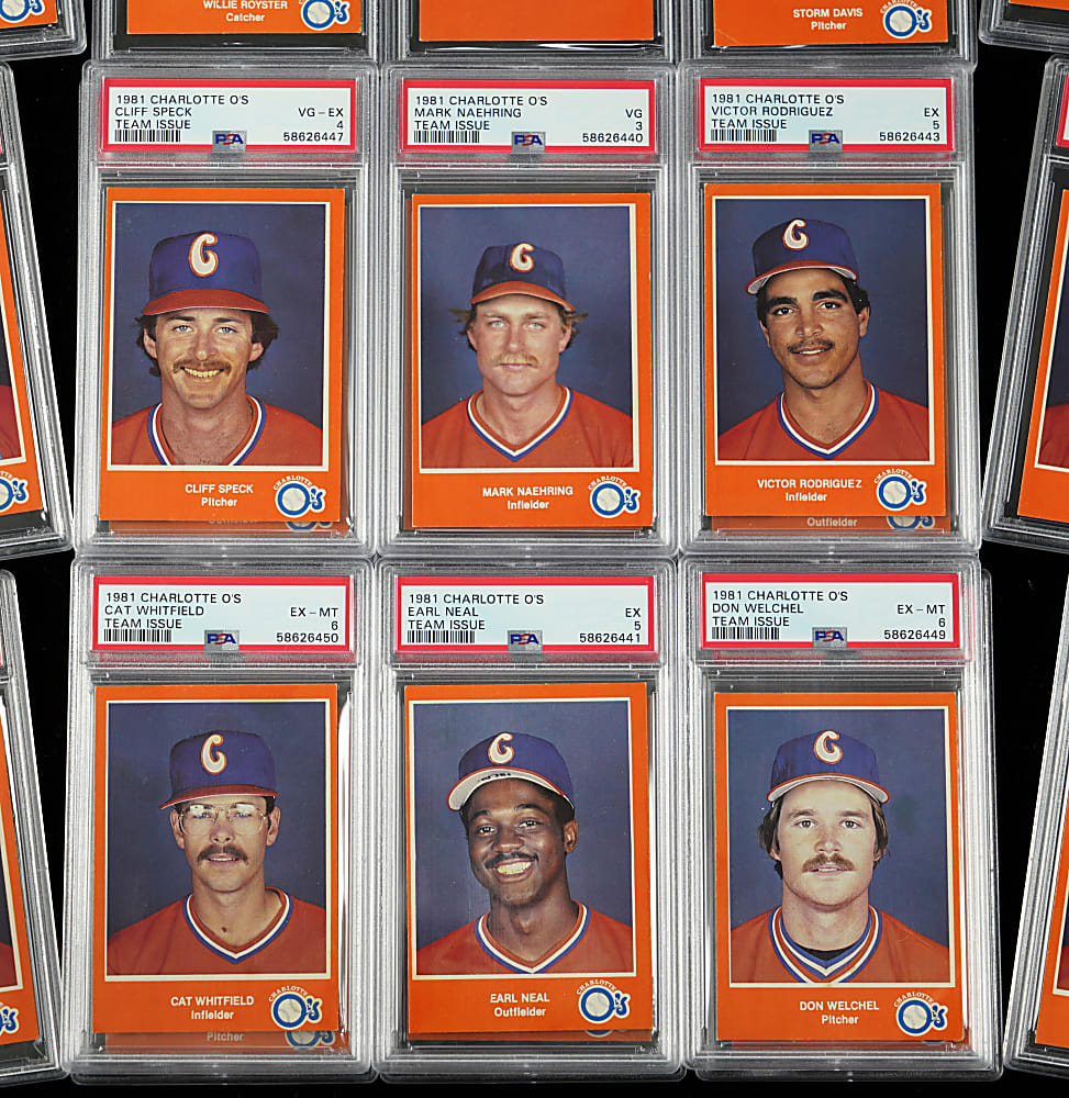 1981 Charlotte O's PSA Graded Near Complete (21/25) - All Low Pop with Only Graded or None Higher