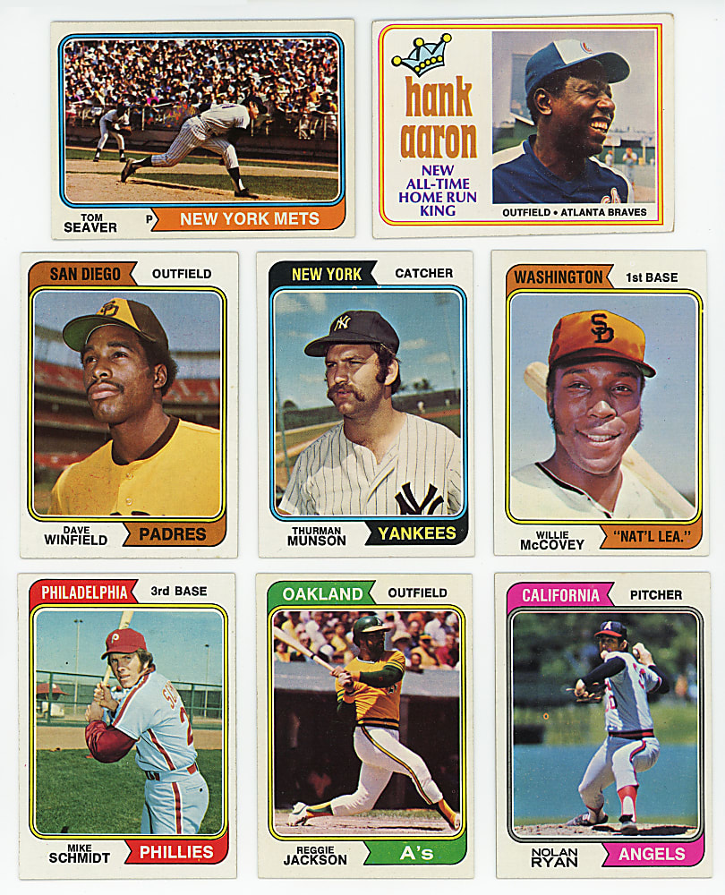 1974 Topps Complete Set (660) Plus Traded Set (44), Team Checklist Set (24) & Washington Variation Near Set (14/15)