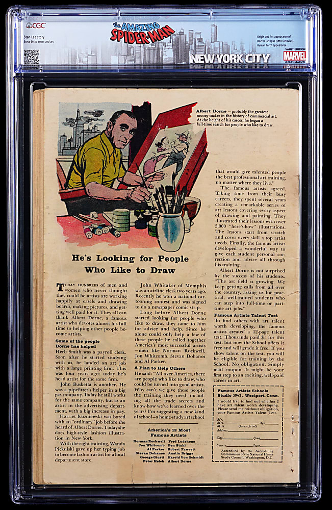 1963 Marvel Amazing Spider-Man #3 First Appearance of Doctor Octopus - CGC .5