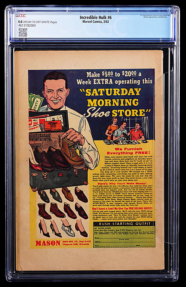 1963 Marvel The Incredible Hulk #6 First Appearance of Teen Brigade and Metal Master
