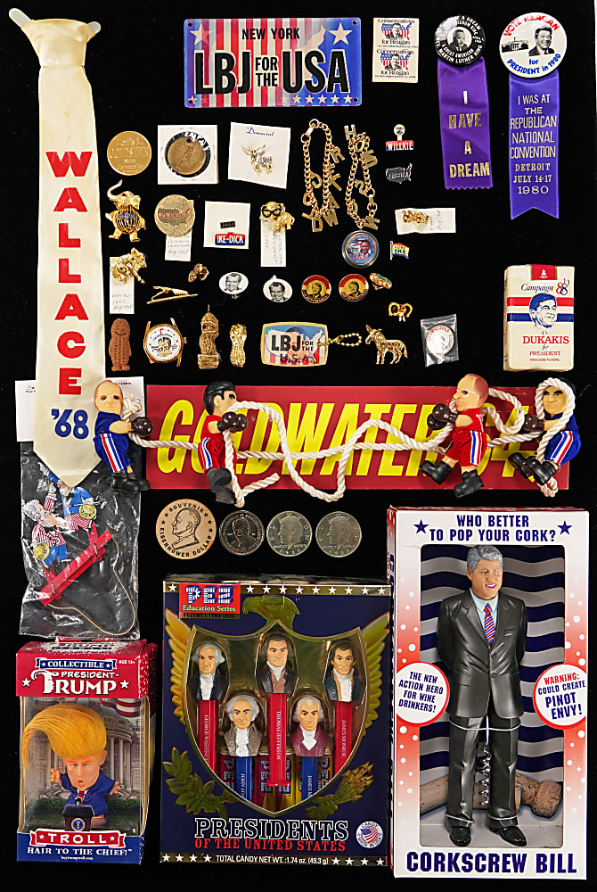 1900s-2000s Presidential/Political Trinkets & Ephemera Hoard (250+) Items