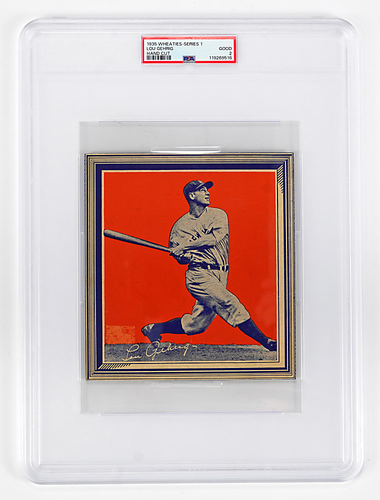1935 Wheaties-Series 1 Lou Gehrig PSA GOOD 2