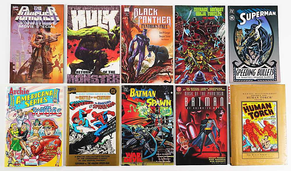 1970s-2000s Comic Trade Paperback, Graphic Novel, Omnibus & Hardcover Book Treasure Chest (197)