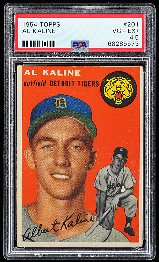 1954 Topps #201 Al Kaline Rookie PSA VG-EX+ 4.5