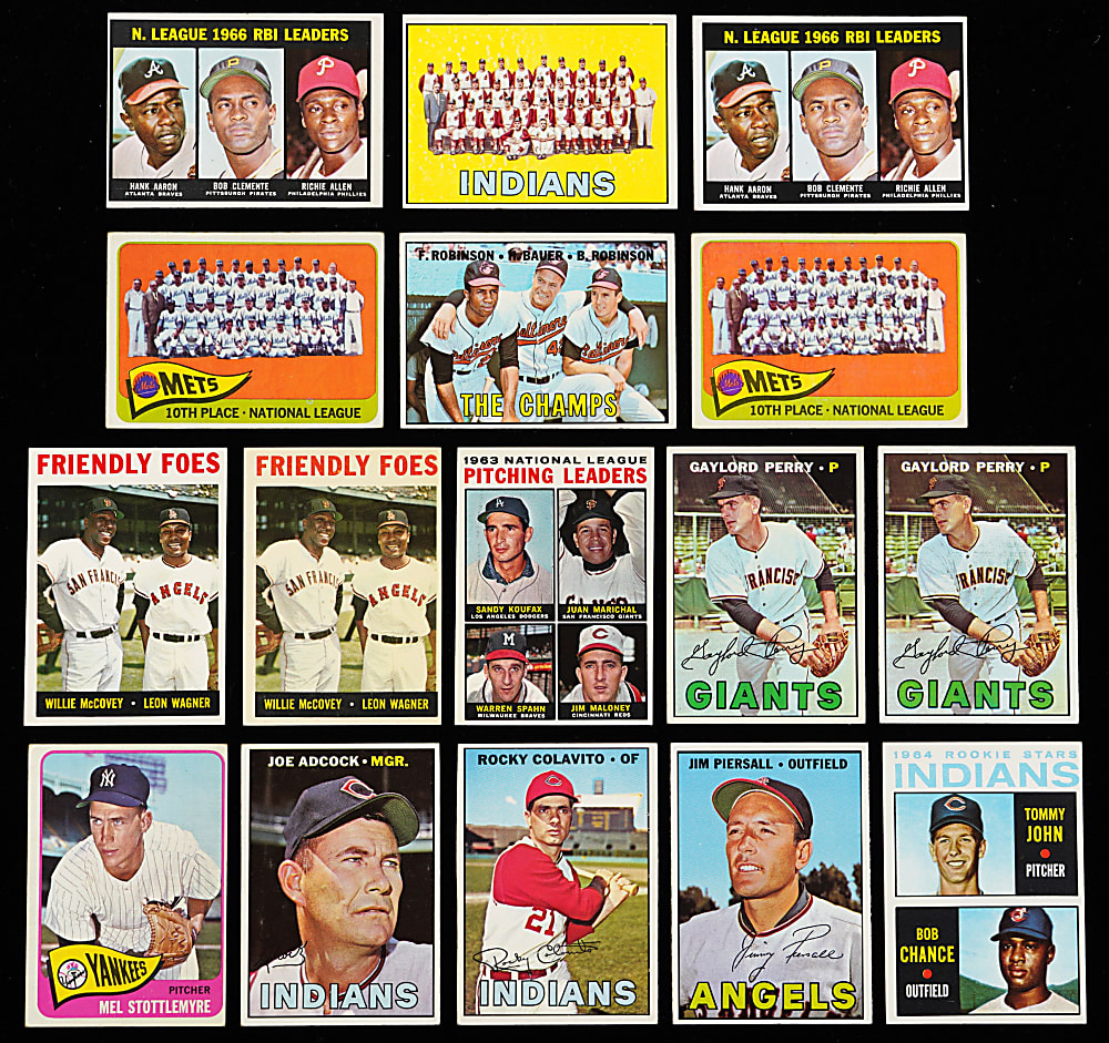 1964-1967 Topps Collection (117) with Several High Numbers, (16) Hall of Famers & (91) Sharp 1964 Topps