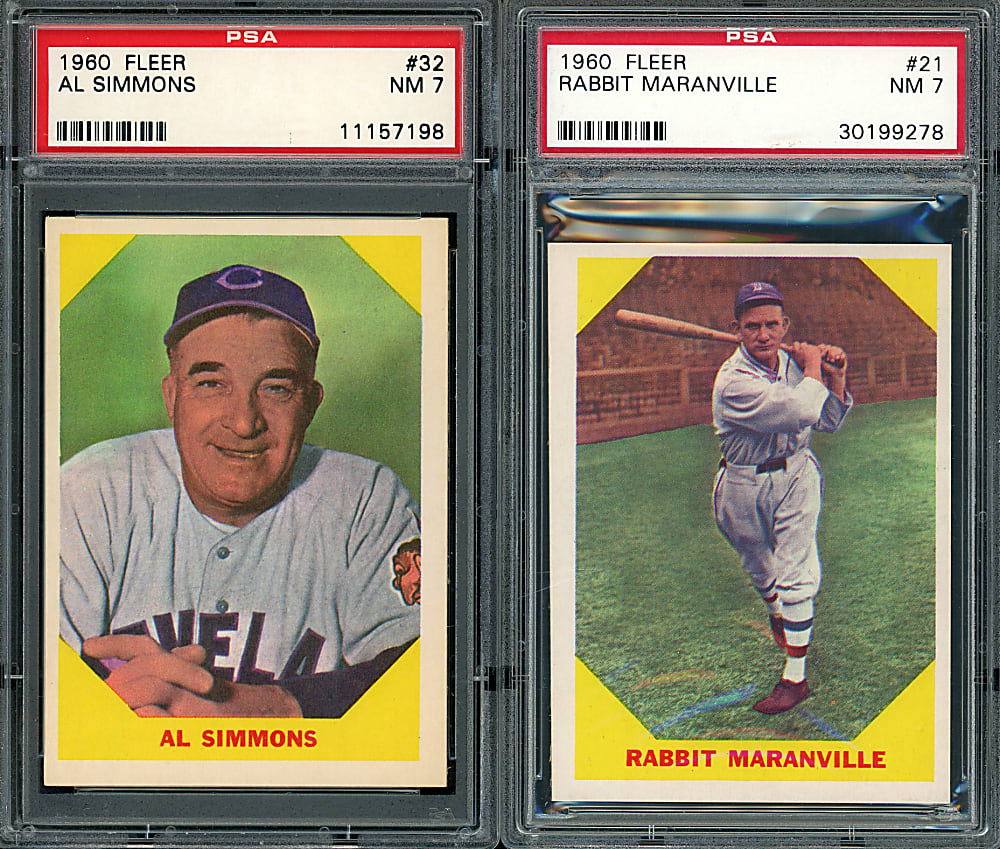1960 Fleer Greats Complete Set (79) with 6 PSA NM 7 - Clean!