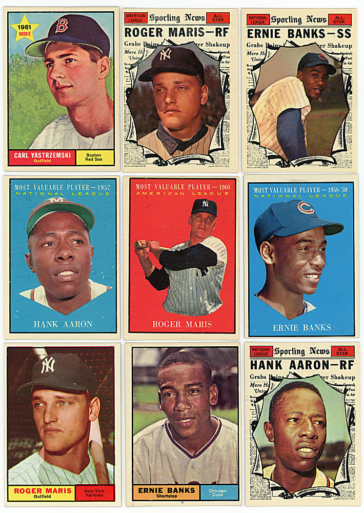 1961 Topps Complete Set 587 Plus 3 Checklist Variations - Clean!