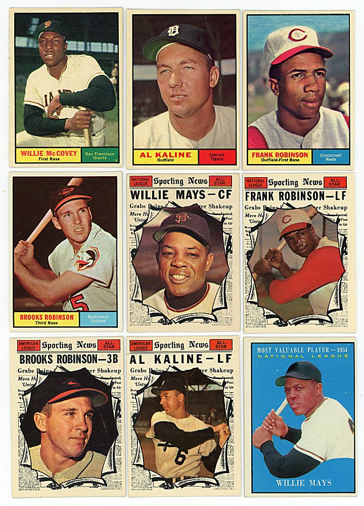 1961 Topps Complete Set 587 Plus 3 Checklist Variations - Clean!