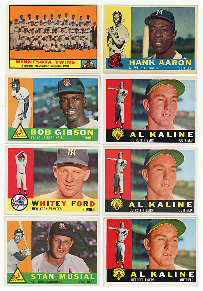 1960 & 1961 Topps Shoebox Collection (469) with Several Hall of Famers Including Aaron, Mantle & McCovey/Yastrzemski Rookies