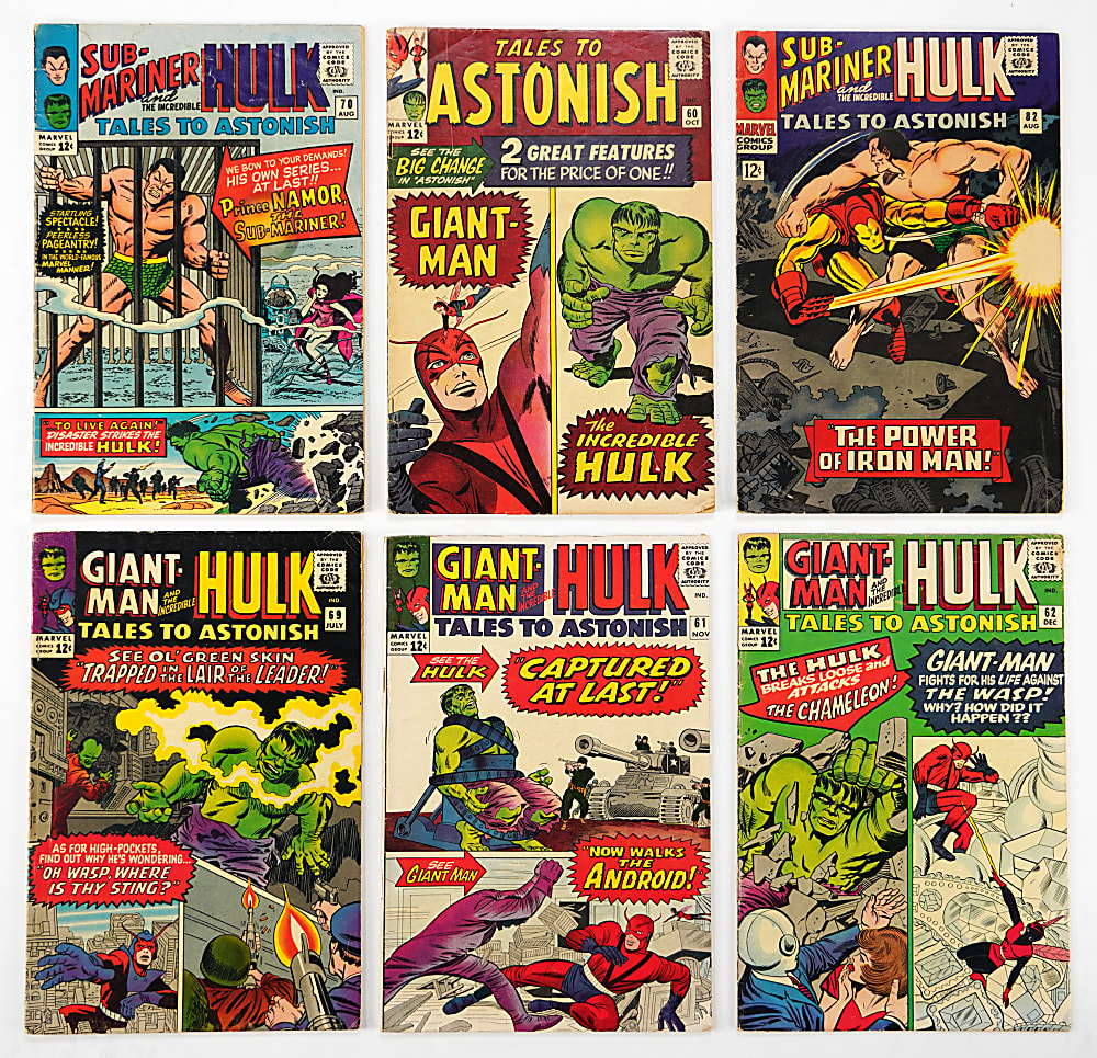1964-1968 Marvel Tales to Astonish Complete Run of Hulk Issues #60-#101 (42)