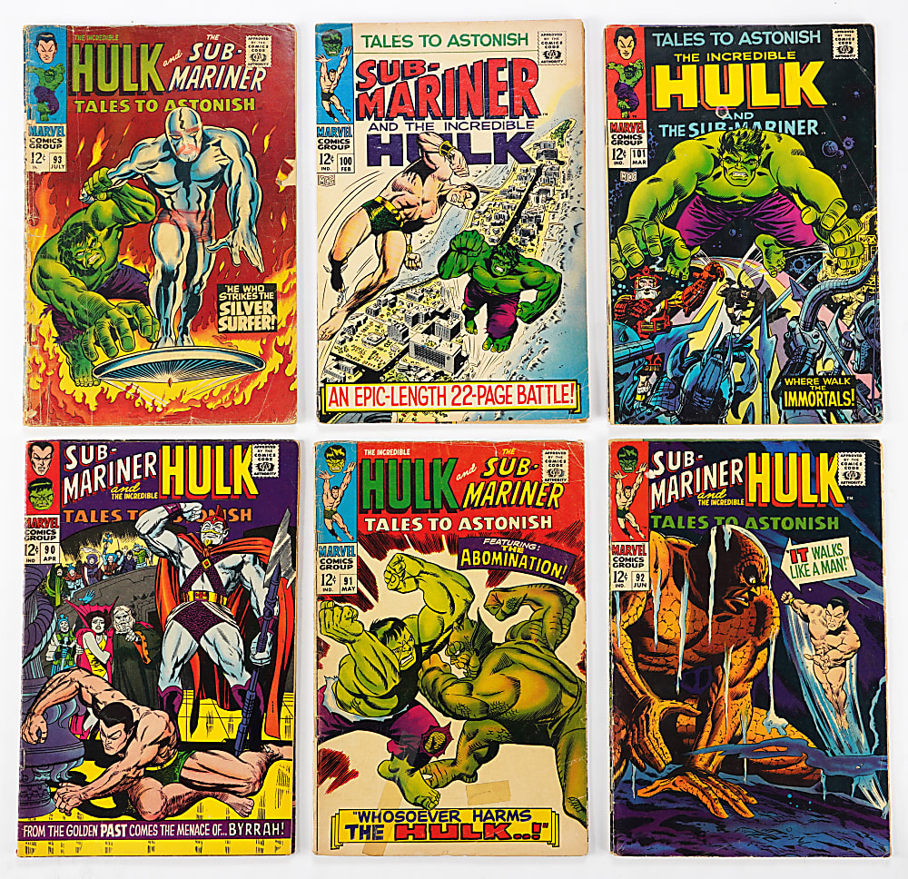 1964-1968 Marvel Tales to Astonish Complete Run of Hulk Issues #60-#101 (42)