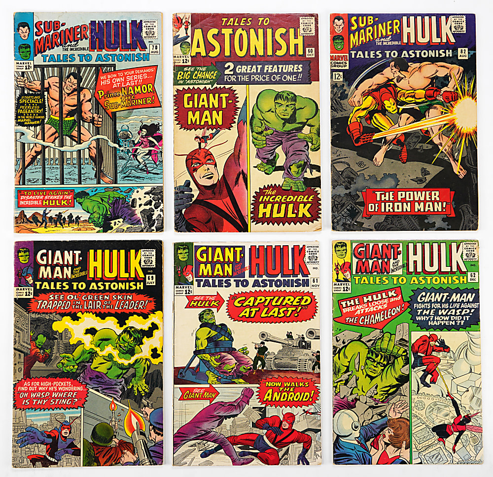 1964-1968 Marvel Tales to Astonish Complete Run of Hulk Issues #60-#101 (42)