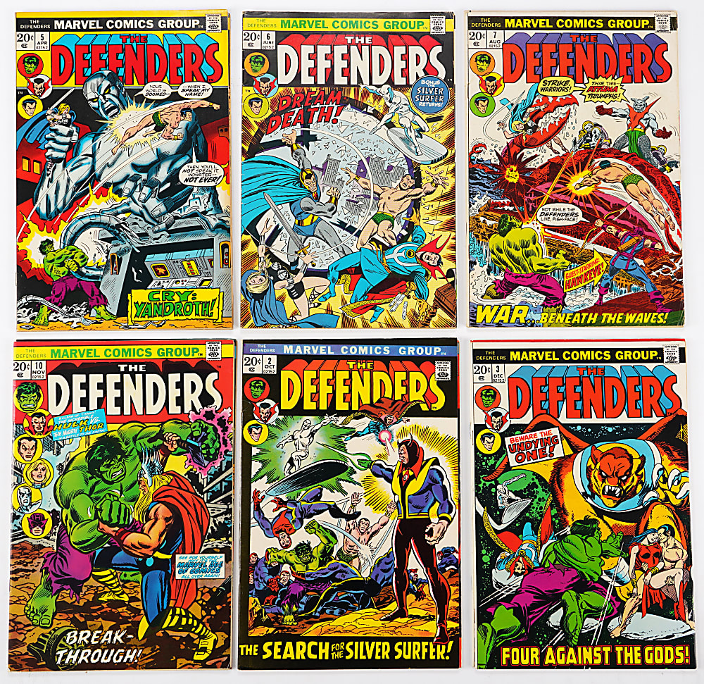 1972-1979 Marvel The Defenders Comics (27) with #1-#11 Complete Early Issue Run
