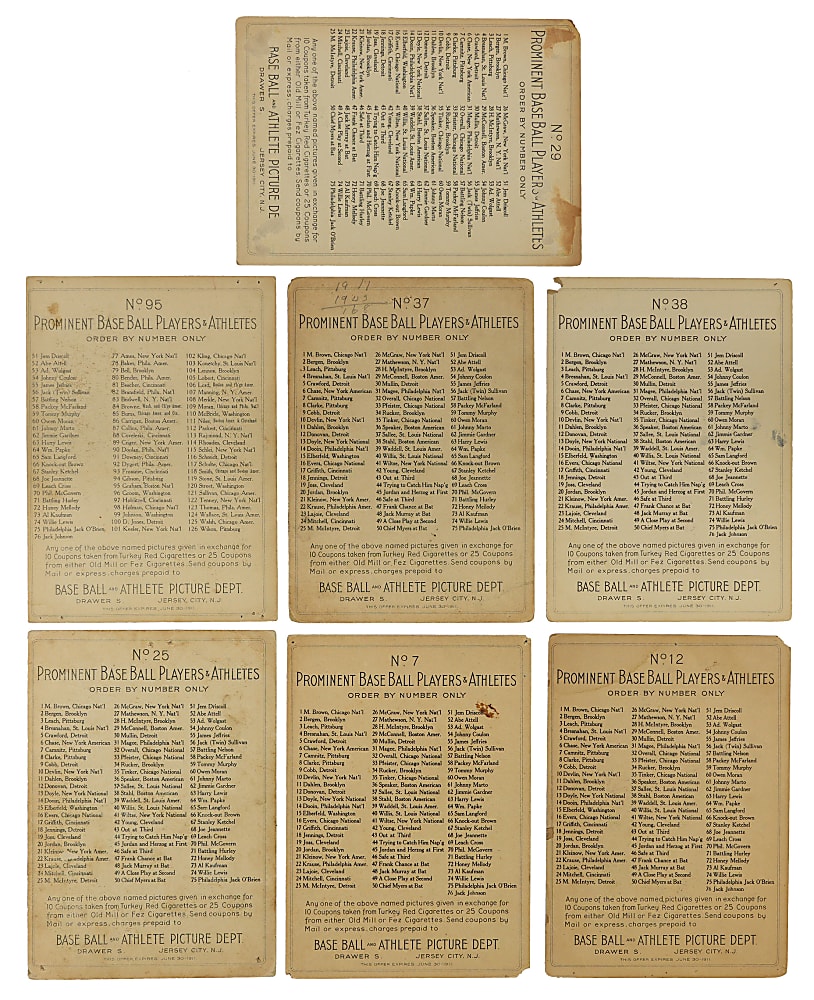 1911 T3 Turkey Red Cabinets Starter Set (15) Different with Chase, Magee & Wallace
