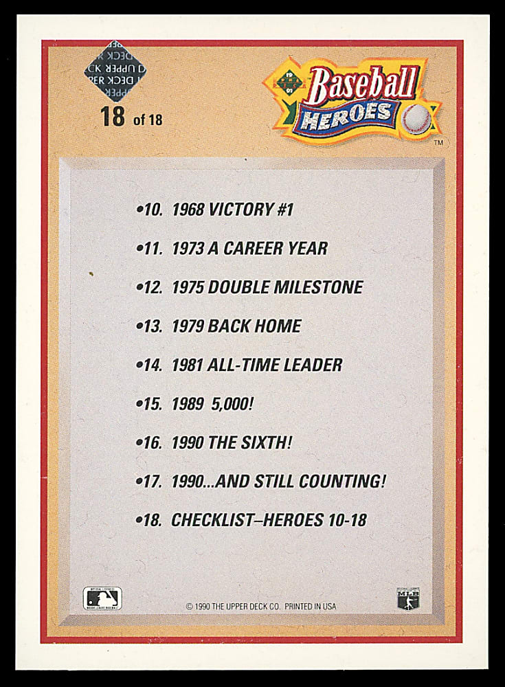 1991 Upper Deck Baseball Heroes #18 Nolan Ryan Autograph with "All-Time Leader" Inscription #1981/2500