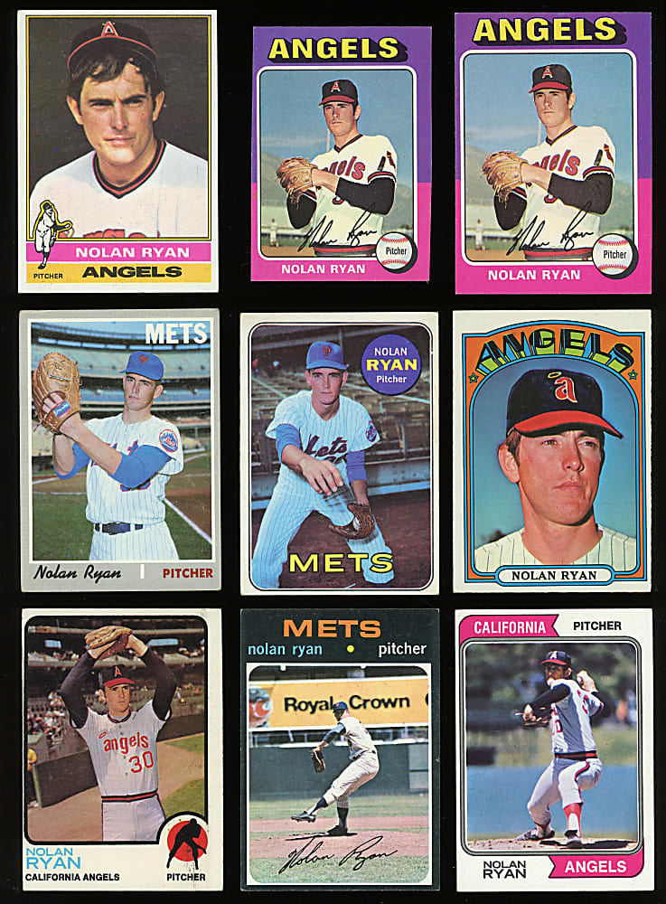 1969-1992 Topps Nolan Ryan Run (59) - All Different with (26) Pre-1980