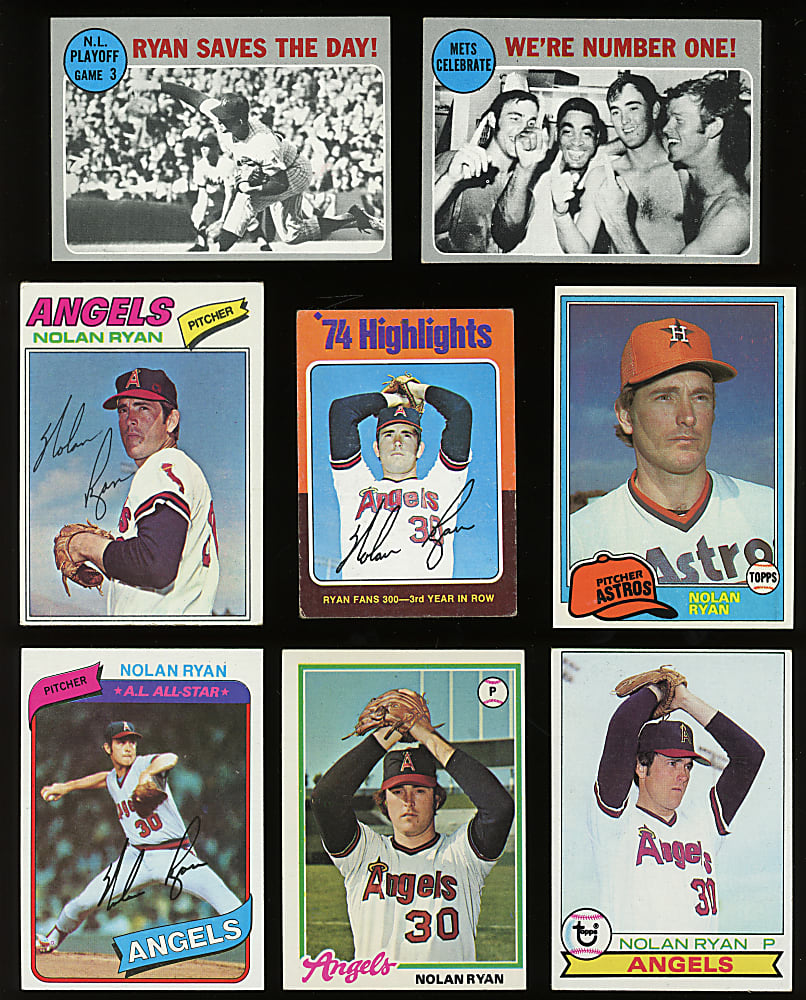 1969-1992 Topps Nolan Ryan Run (59) - All Different with (26) Pre-1980