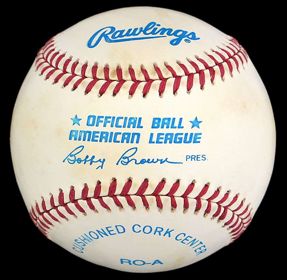 Mikhail Gorbachev Single-Signed OAL/Brown Baseball