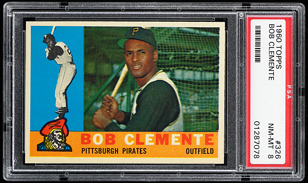 1960 Topps #326 Roberto Clemente PSA NM-MT 8