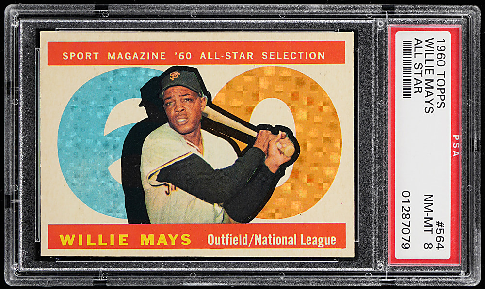 1960 Topps #564 Willie Mays All-Star PSA NM-MT 8