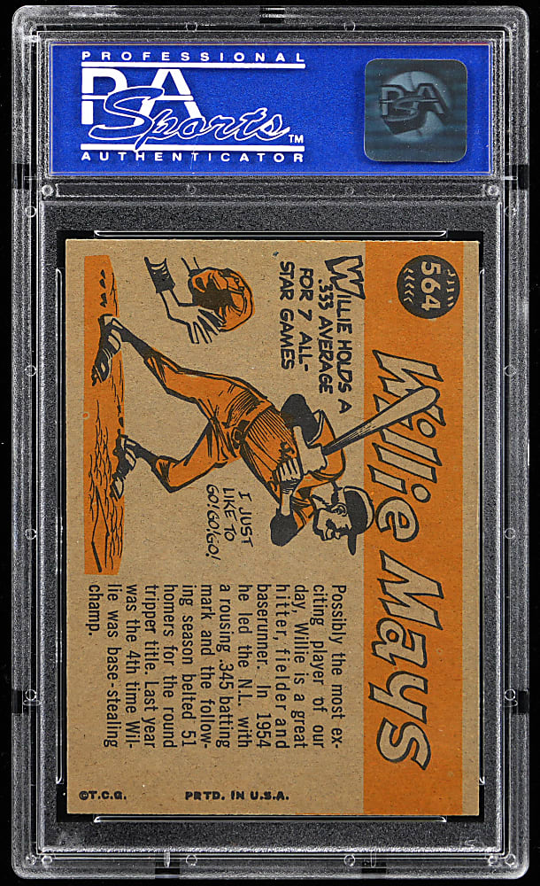 1960 Topps #564 Willie Mays All-Star PSA NM-MT 8
