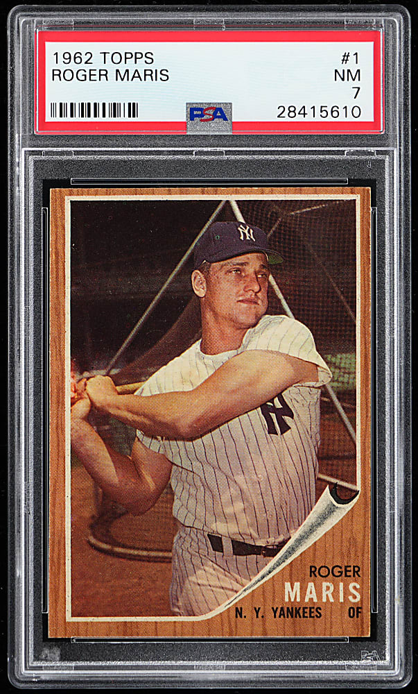 1962 Topps #1 Roger Maris PSA NM 7