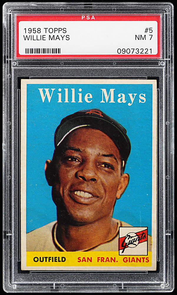 1958 Topps #5 Willie Mays PSA NM 7