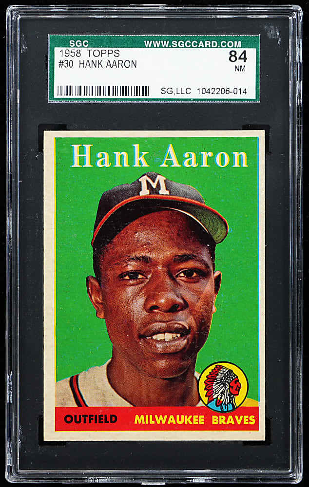 1958 Topps #30 Hank Aaron SGC NM 7