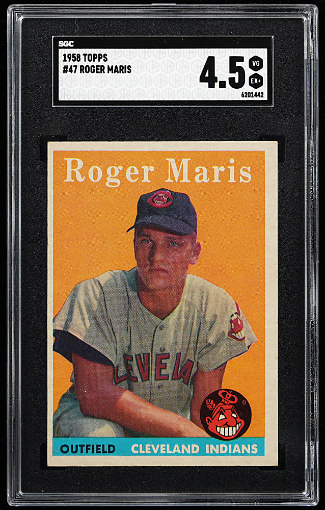 1958 Topps #47 Roger Maris Rookie SGC VG/EX+ 4.5