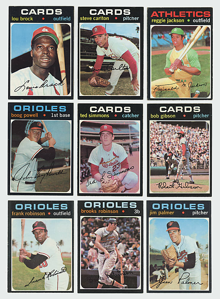 1971 Topps Near Complete Set (747/752) - Clean!